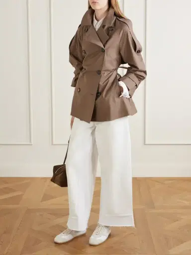 Max Mara Caroline Double-breasted Cotton-blend Twill Trench Coat | Thumbnail 2