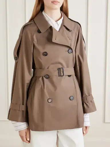 Max Mara Caroline Double-breasted Cotton-blend Twill Trench Coat | Thumbnail 3