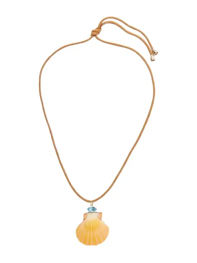 Jennifer Behr Cleodora Embellished Seashell Necklace