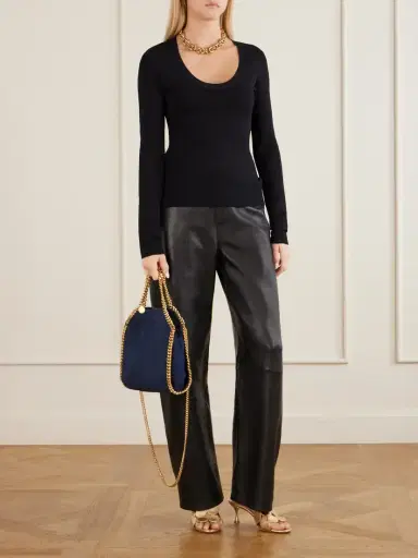Stella McCartney The Falabella Mini Embellished Vegetarian Material Shoulder Bag | Thumbnail 3 Stella McCartney The Falabella Mini Embellished Vegetarian Material Shoulder Bag | Thumbnail 3