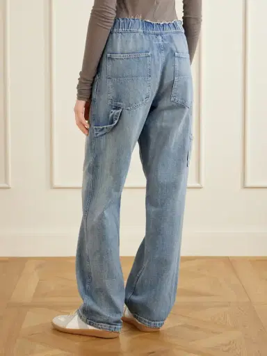 MM6 MAISON MARGIELA Distressed Wide-leg Jeans | Thumbnail 4 MM6 MAISON MARGIELA Distressed Wide-leg Jeans | Thumbnail 4