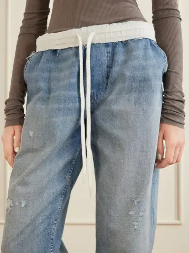 MM6 MAISON MARGIELA Distressed Wide-leg Jeans | Thumbnail 5 MM6 MAISON MARGIELA Distressed Wide-leg Jeans | Thumbnail 5