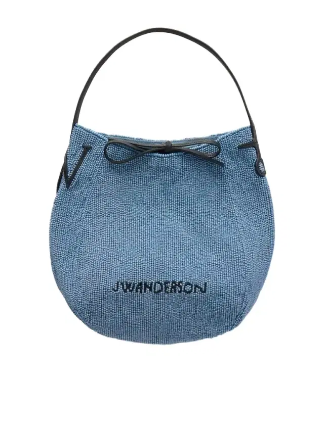 JW Anderson Bead-embellished Leather-trimmed Canvas Tote