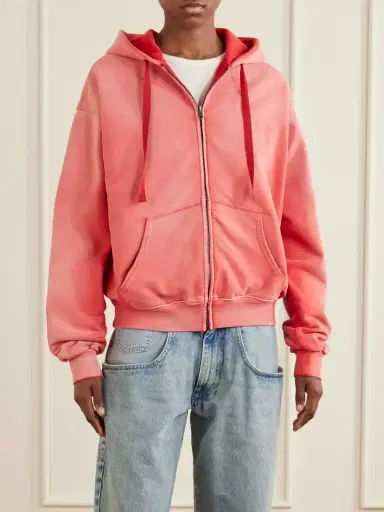 Maison Margiela Cotton-jersey Zip-up Hoodie | Thumbnail 3 Maison Margiela Cotton-jersey Zip-up Hoodie | Thumbnail 3