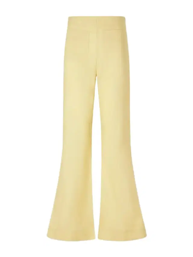ALIX OF BOHEMIA Farah Sunlight Wool And Linen-blend Flared Pants