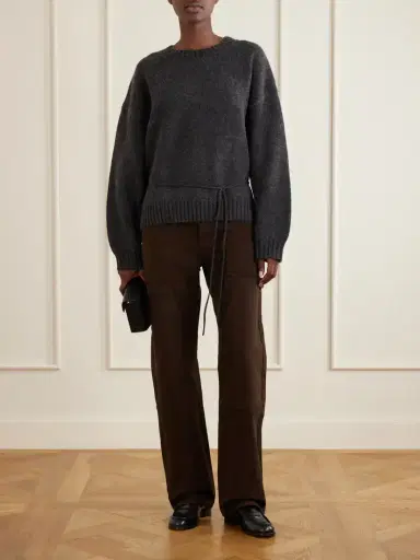 St. Agni Belted Wool Sweatshirt | Thumbnail 2 St. Agni Belted Wool Sweatshirt | Thumbnail 2
