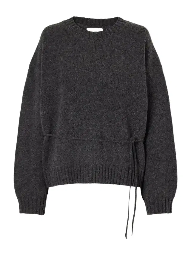 St. Agni Belted Wool Sweatshirt