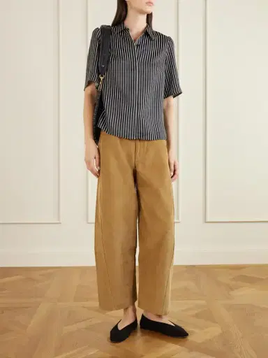 Maria McManus Striped Habotai Blouse | Thumbnail 2