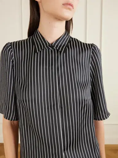 Maria McManus Striped Habotai Blouse | Thumbnail 4