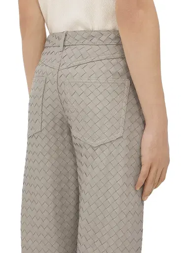Bottega Veneta Men's Intrecciato Leather Pants | Thumbnail 5 Bottega Veneta Men's Intrecciato Leather Pants | Thumbnail 5