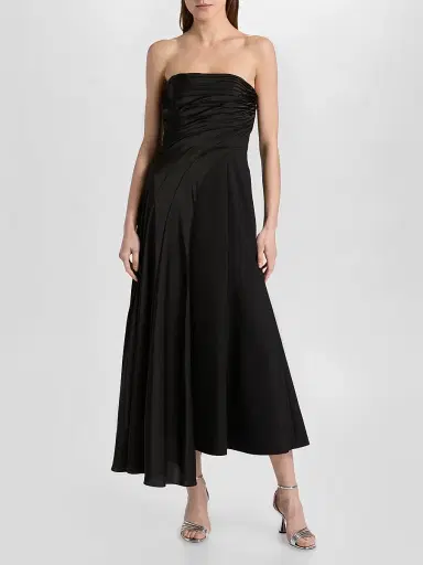Cinq à Sept Women's Clarisse Strapless Midi Dress - Black - Size 14 | Thumbnail 3