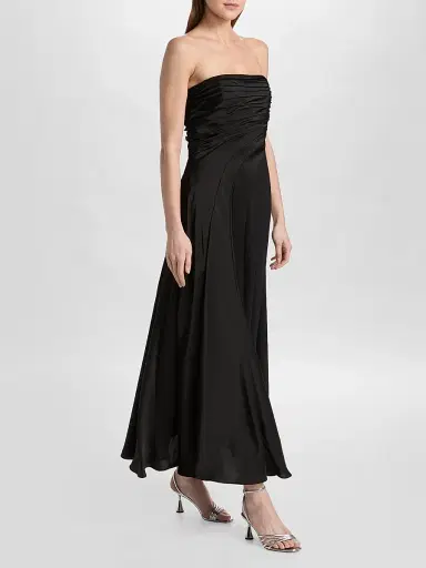 Cinq à Sept Women's Clarisse Strapless Midi Dress - Black - Size 14 | Thumbnail 4