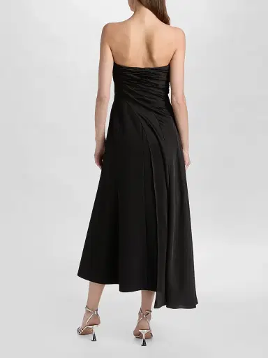 Cinq à Sept Women's Clarisse Strapless Midi Dress - Black - Size 14 | Thumbnail 5