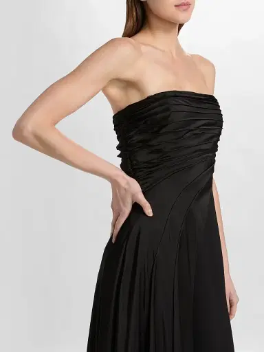 Cinq à Sept Women's Clarisse Strapless Midi Dress - Black - Size 14 | Thumbnail 6