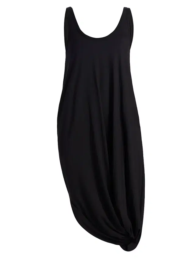 Ramy Brook Women's Ellison Asymmetric Tank Midi-Dress - Black