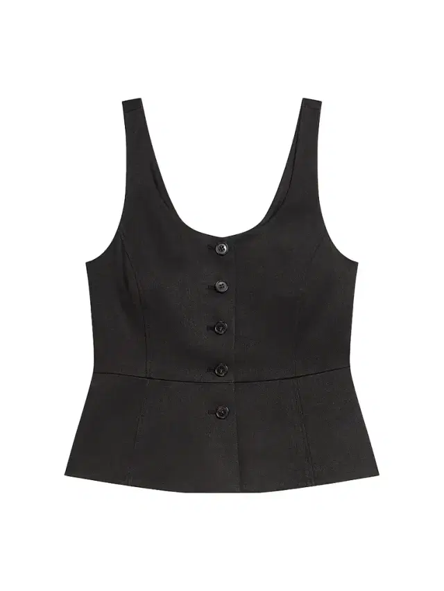 Theory Women's Peplum Linen Vest - Black