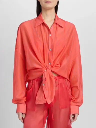 Kiki de Montparnasse Women's Joue Avec Moi Print Cotton-Blend Oversized Shirt | Thumbnail 3 Kiki de Montparnasse Women's Joue Avec Moi Print Cotton-Blend Oversized Shirt | Thumbnail 3