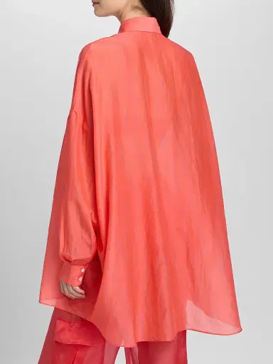Kiki de Montparnasse Women's Joue Avec Moi Print Cotton-Blend Oversized Shirt | Thumbnail 5 Kiki de Montparnasse Women's Joue Avec Moi Print Cotton-Blend Oversized Shirt | Thumbnail 5