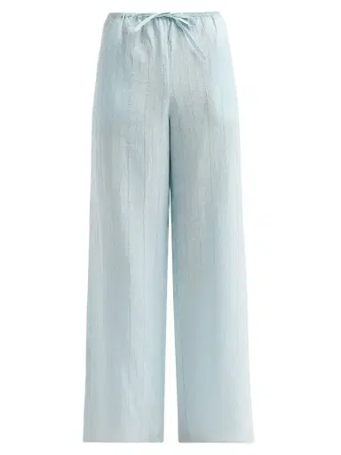 Kiki de Montparnasse Women's Sheer Cotton-Linen Stripe Pants | Thumbnail 1 Kiki de Montparnasse Women's Sheer Cotton-Linen Stripe Pants | Thumbnail 1
