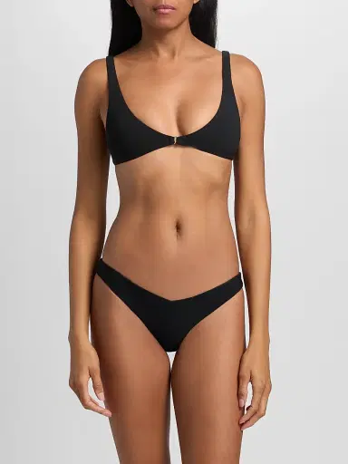 Kiki de Montparnasse Women's Echauffe Scoopneck Bikini Top - Black - Size Large | Thumbnail 3 Kiki de Montparnasse Women's Echauffe Scoopneck Bikini Top - Black - Size Large | Thumbnail 3