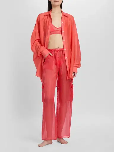 Kiki de Montparnasse Women's Sheer Silk Organza Pants | Thumbnail 2 Kiki de Montparnasse Women's Sheer Silk Organza Pants | Thumbnail 2