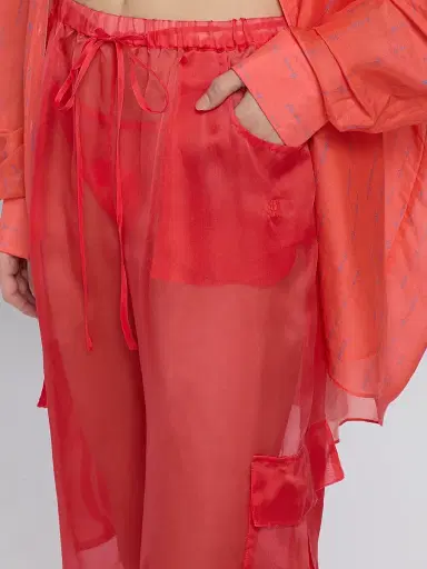 Kiki de Montparnasse Women's Sheer Silk Organza Pants | Thumbnail 6 Kiki de Montparnasse Women's Sheer Silk Organza Pants | Thumbnail 6