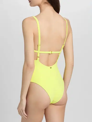 Kiki de Montparnasse Women's Echauffe Straight Neck One-Piece Swimsuit | Thumbnail 4 Kiki de Montparnasse Women's Echauffe Straight Neck One-Piece Swimsuit | Thumbnail 4