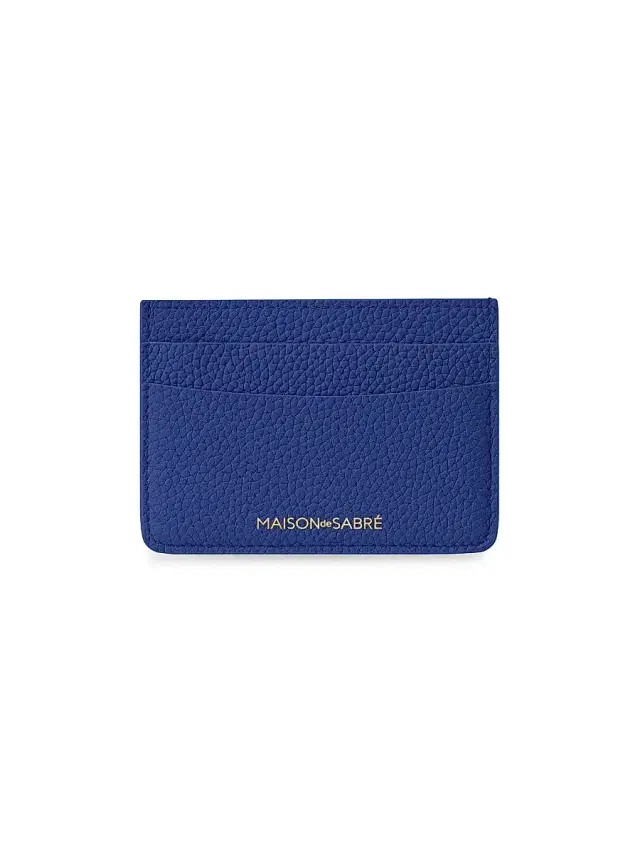 Maison de Sabre Women's Leather Card Holder - Lapis Blue
