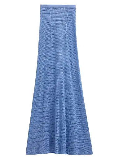 Kiki de Montparnasse Women's Silk Crochet Maxi Skirt | Thumbnail 1 Kiki de Montparnasse Women's Silk Crochet Maxi Skirt | Thumbnail 1
