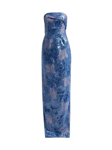 Rene Ruiz Collection Women's Embellished Floral Strapless Column Gown | Thumbnail 1 Rene Ruiz Collection Women's Embellished Floral Strapless Column Gown | Thumbnail 1