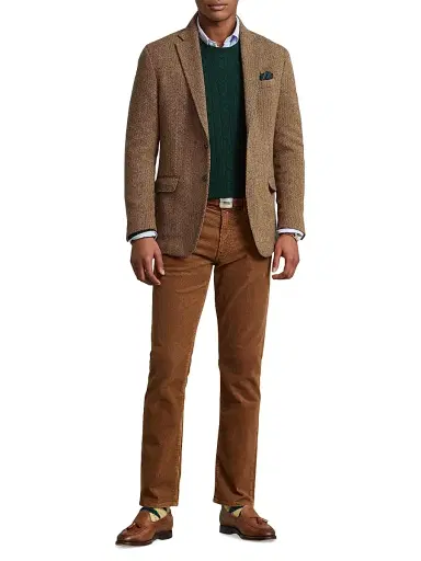 Polo Ralph Lauren Men's Herringbone Wool-Blend Two-Button Sport Coat - Brown Tan | Thumbnail 2 Polo Ralph Lauren Men's Herringbone Wool-Blend Two-Button Sport Coat - Brown Tan | Thumbnail 2