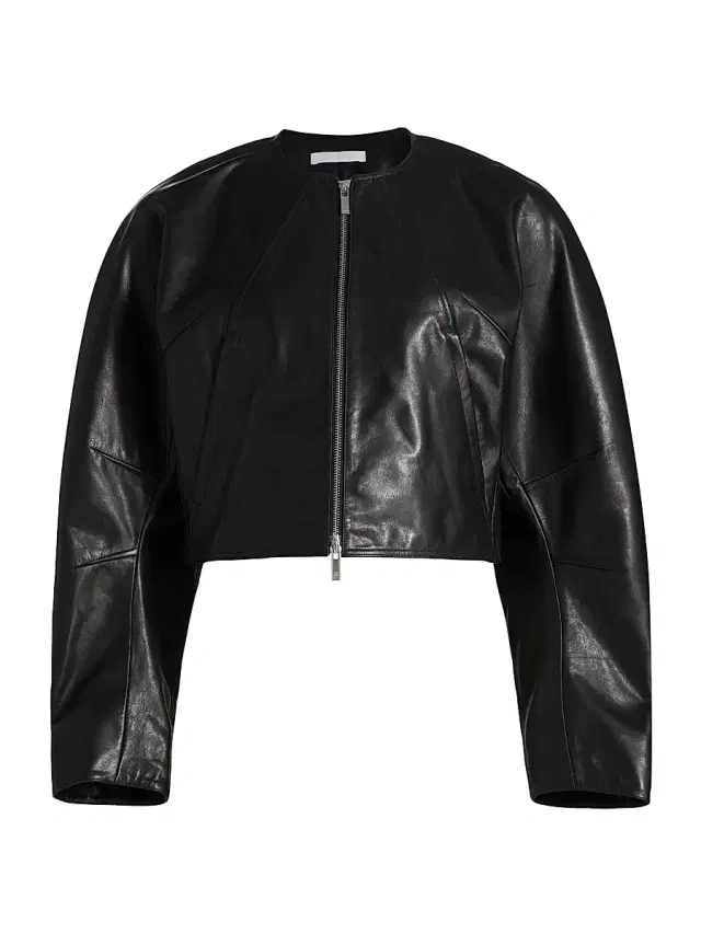 Helmut Lang Women's Articulated Leather Jacket - Black