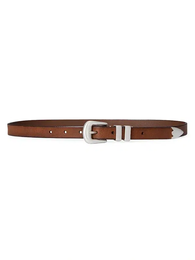 Polo Ralph Lauren Women's Distressed Leather Belt - Brown