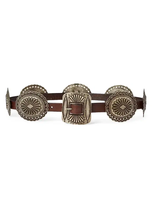 Polo Ralph Lauren Women's Leather Buckle Belt - Brown