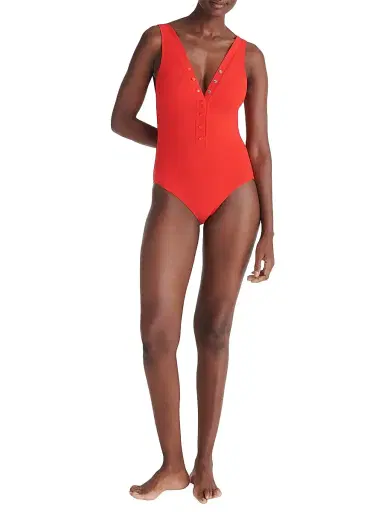 Eres Women's Icône One-Piece Tank Swimsuit - Ecarlate - Size 8 | Thumbnail 2