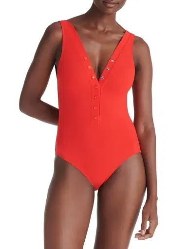 Eres Women's Icône One-Piece Tank Swimsuit - Ecarlate - Size 8 | Thumbnail 4