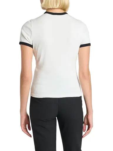 Courrèges Women's Logo Cotton T-Shirt - Smoky Brown | Thumbnail 5
