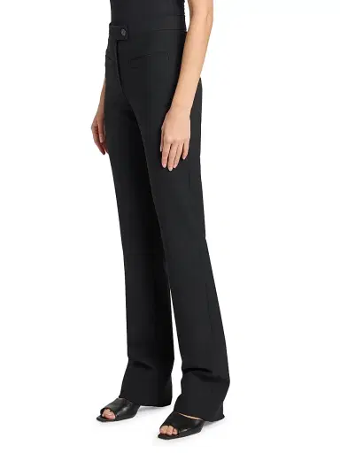 Courrèges Women's Two-Button Bootcut Pants - Black | Thumbnail 4 Courrèges Women's Two-Button Bootcut Pants - Black | Thumbnail 4