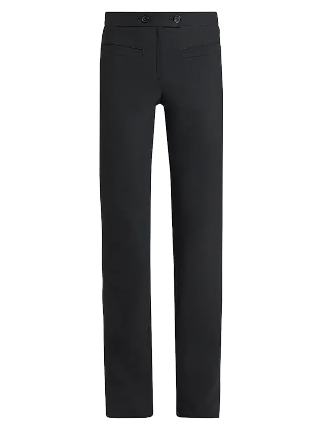Courreges Women's Two-Button Bootcut Pants - Black