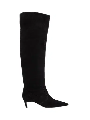 Schutz Women's Odessa Suede Knee-High Boots - Black Suede | Thumbnail 1