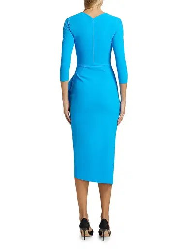 Chiara Boni La Petite Robe Women's Gathered Side Midi-Dress | Thumbnail 5 Chiara Boni La Petite Robe Women's Gathered Side Midi-Dress | Thumbnail 5
