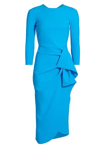 Chiara Boni La Petite Robe Women's Gathered Side Midi-Dress | Thumbnail 1 Chiara Boni La Petite Robe Women's Gathered Side Midi-Dress | Thumbnail 1
