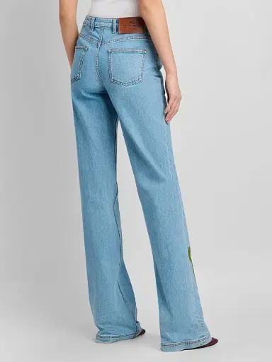 Etro Women's Embroidered Straight-Leg Jeans | Thumbnail 3 Etro Women's Embroidered Straight-Leg Jeans | Thumbnail 3