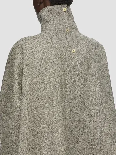 Rick Owens Women's Wool Oversized Funnel-Neck T-Shirt | Thumbnail 5 Rick Owens Women's Wool Oversized Funnel-Neck T-Shirt | Thumbnail 5