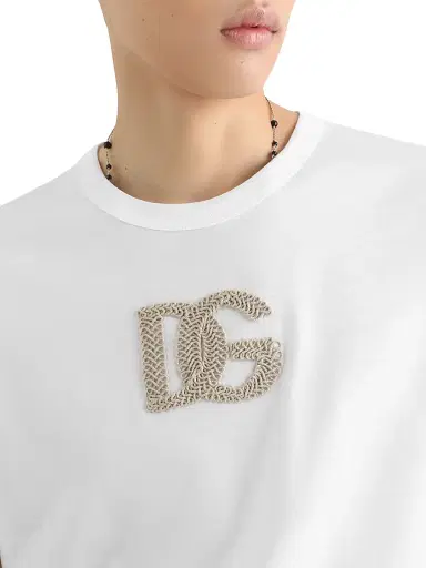 Dolce & Gabbana Men's Logo-Appliqué Cotton T-Shirt | Thumbnail 5