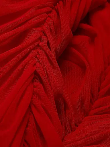 Dolce & Gabbana Women's Ruched Tulle Midi-Dress | Thumbnail 7