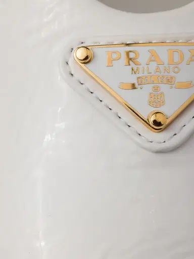 Prada Women's Patent Leather Ballerinas - White | Thumbnail 5 Prada Women's Patent Leather Ballerinas - White | Thumbnail 5