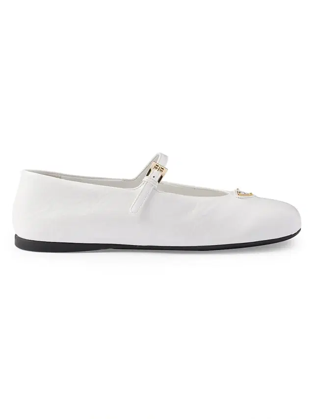 Prada Women's Patent Leather Ballerinas - White