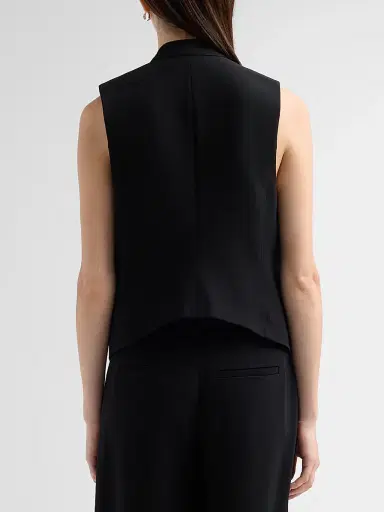 Cinq à Sept Women's Maren Ruffle-Front Vest | Thumbnail 3