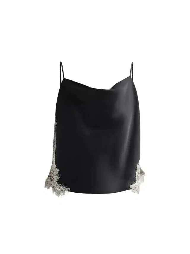 Women's Esme Satin Lace Petit Marta Camisole - Black Gardenia